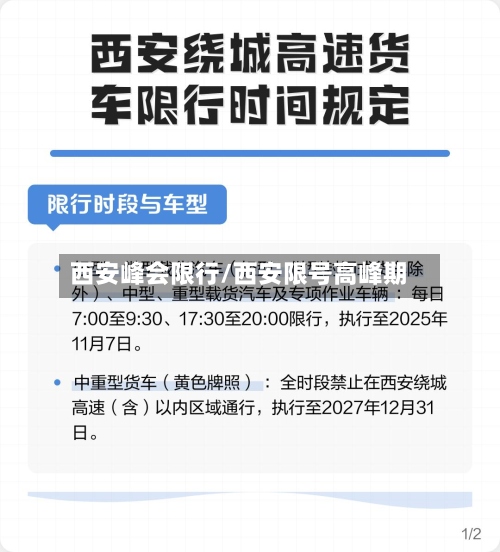 西安峰会限行/西安限号高峰期