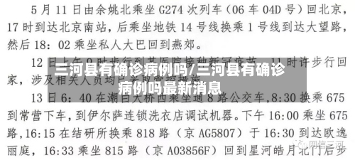 三河县有确诊病例吗/三河县有确诊病例吗最新消息-第3张图片
