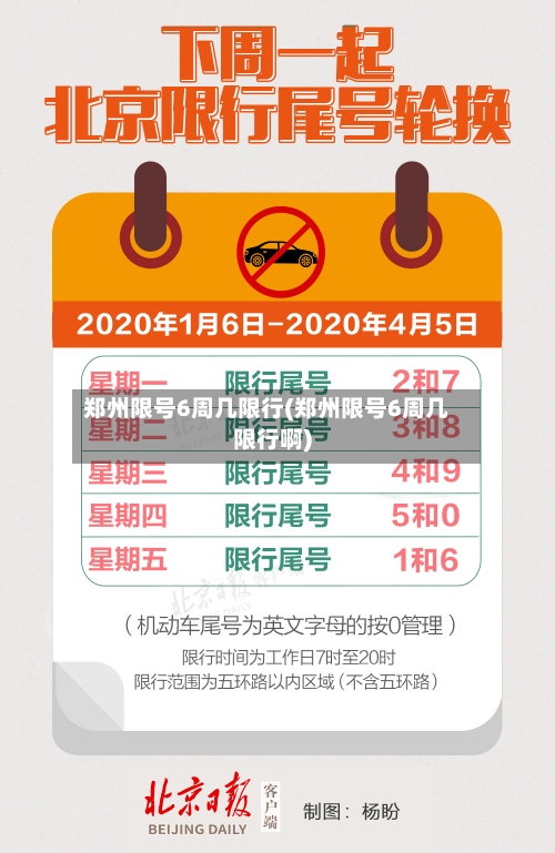 郑州限号6周几限行(郑州限号6周几限行啊)-第3张图片