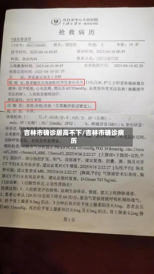 吉林市确诊居高不下/吉林市确诊病历-第3张图片
