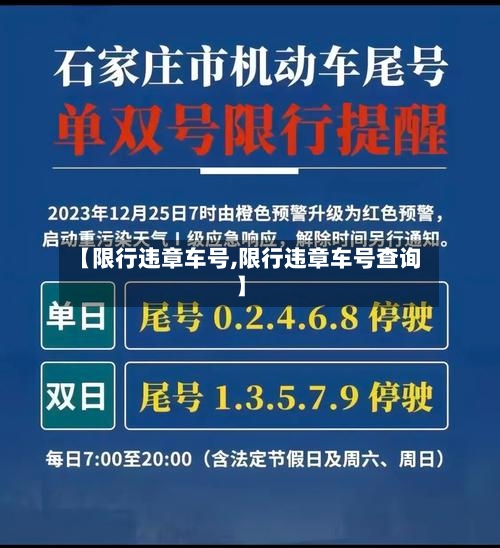 【限行违章车号,限行违章车号查询】-第2张图片