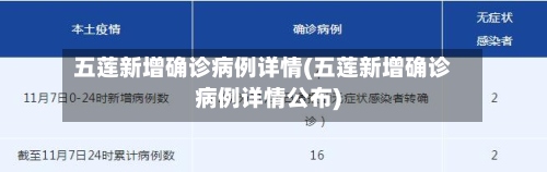 五莲新增确诊病例详情(五莲新增确诊病例详情公布)