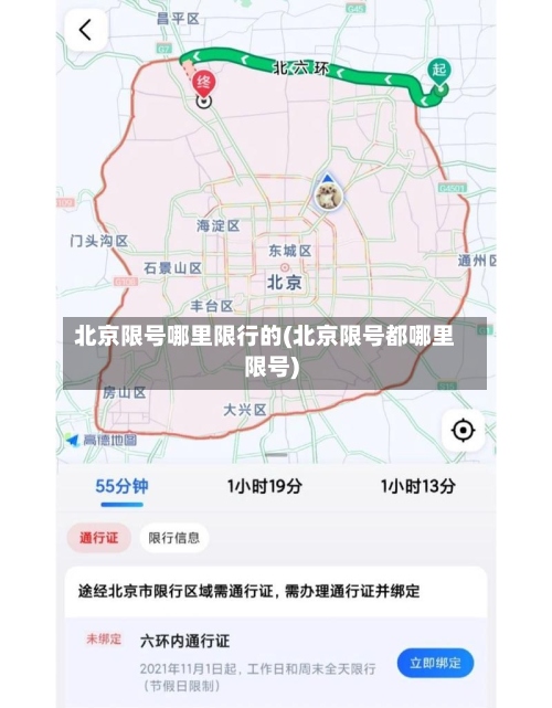 北京限号哪里限行的(北京限号都哪里限号)