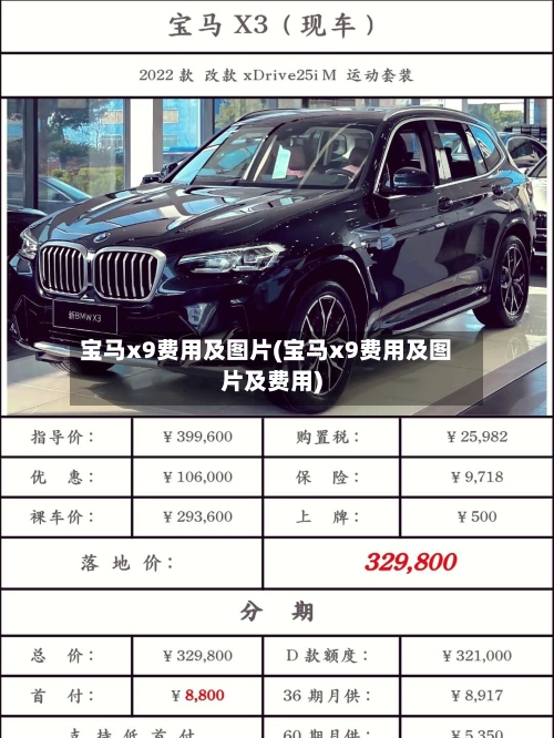 宝马x9费用及图片(宝马x9费用及图片及费用)
