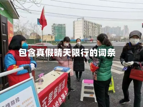 包含真假晴天限行的词条