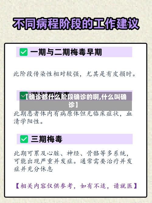 【确诊都什么阶段确诊的啊,什么叫确诊】