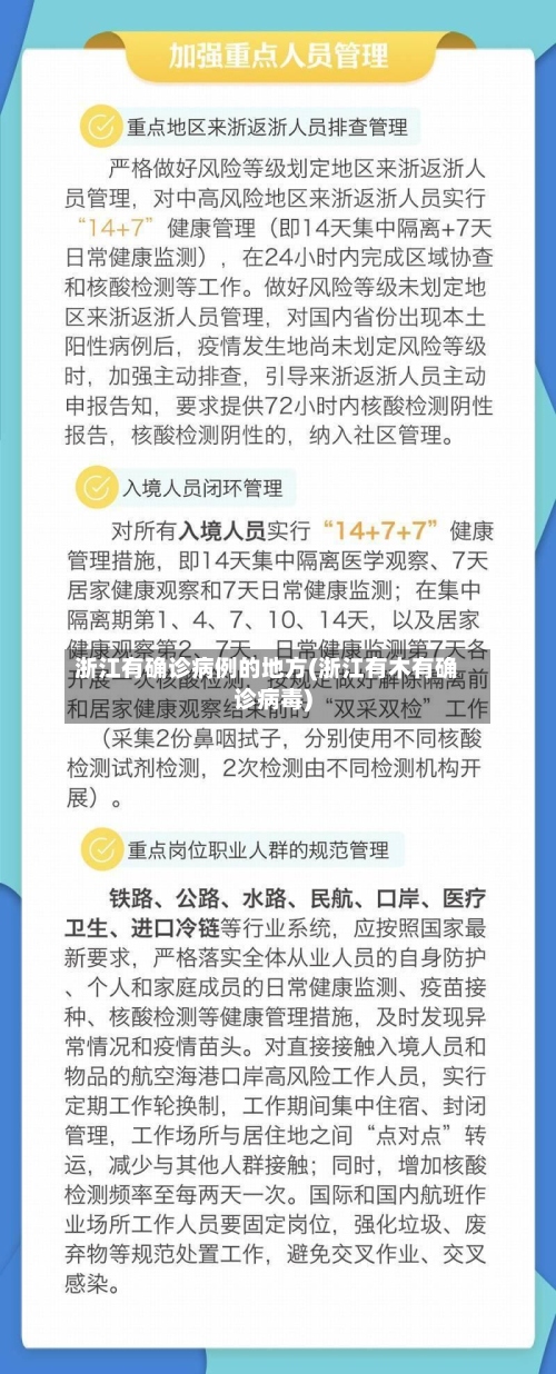 浙江有确诊病例的地方(浙江有木有确诊病毒)