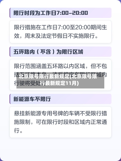北京限号限行最新规定(北京限号限行最新规定11月)-第2张图片