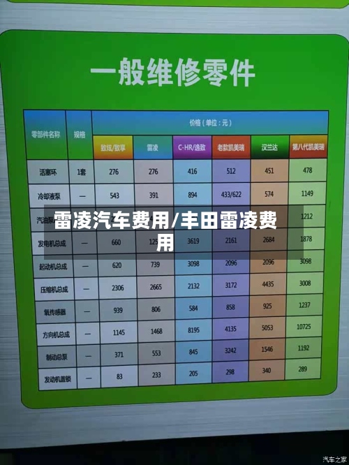 雷凌汽车费用/丰田雷凌费用