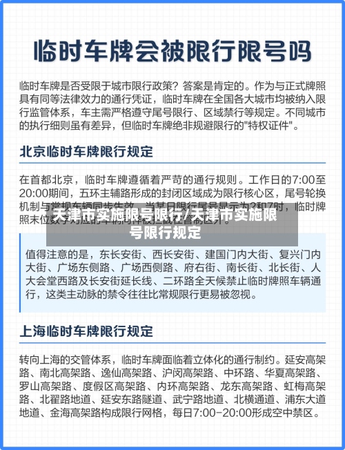 天津市实施限号限行/天津市实施限号限行规定-第2张图片