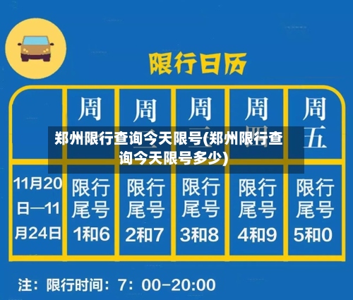郑州限行查询今天限号(郑州限行查询今天限号多少)-第2张图片