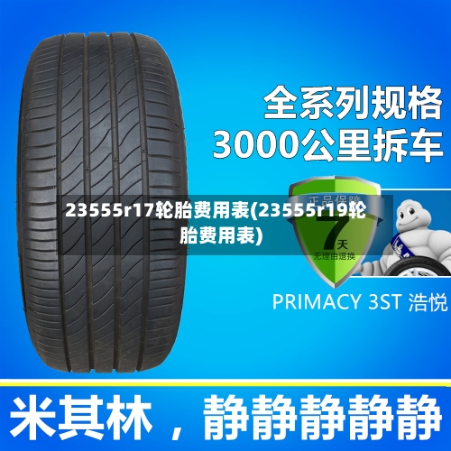 23555r17轮胎费用表(23555r19轮胎费用表)