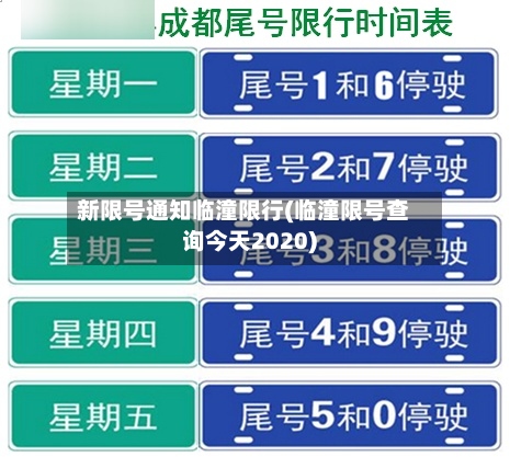 新限号通知临潼限行(临潼限号查询今天2020)-第2张图片