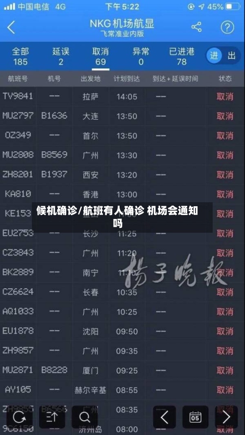 候机确诊/航班有人确诊 机场会通知吗-第2张图片