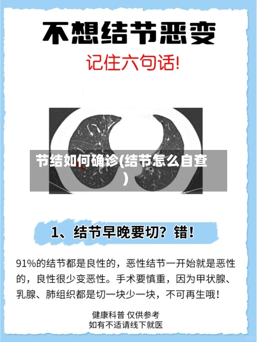 节结如何确诊(结节怎么自查)
