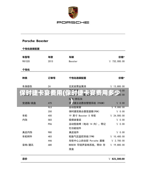 保时捷卡宴费用(保时捷卡宴费用多少)-第2张图片