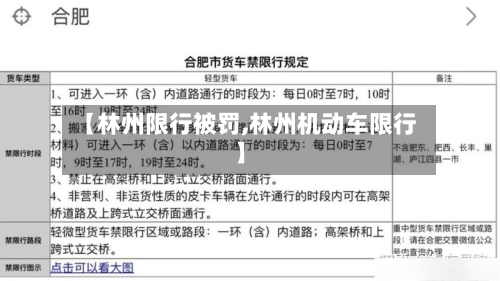 【林州限行被罚,林州机动车限行】-第2张图片