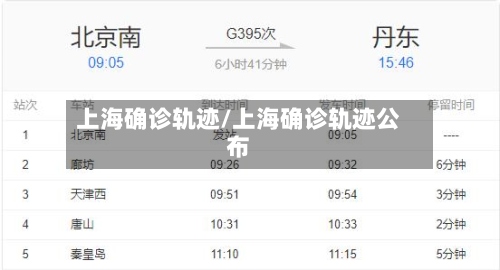 上海确诊轨迹/上海确诊轨迹公布-第2张图片