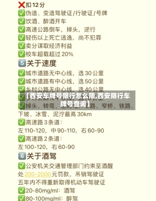 【西安车牌号限行怎么限,西安限行车牌号查询】-第2张图片