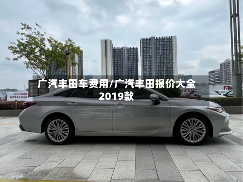广汽丰田车费用/广汽丰田报价大全2019款-第2张图片