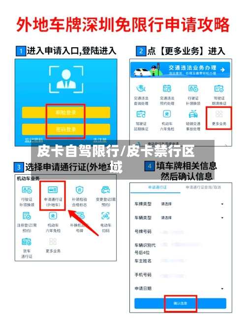 皮卡自驾限行/皮卡禁行区域