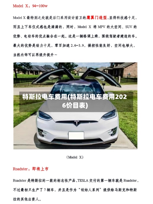 特斯拉电车费用(特斯拉电车费用2026价目表)-第2张图片