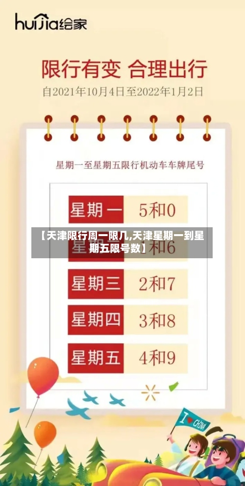 【天津限行周一限几,天津星期一到星期五限号数】