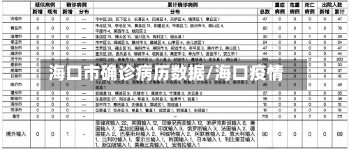 海口市确诊病历数据/海口疫情