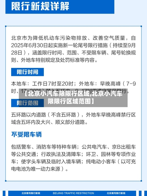 【北京小汽车限限行区域,北京小汽车限限行区域范围】