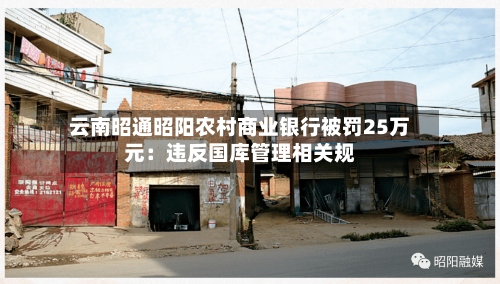 云南昭通昭阳农村商业银行被罚25万元:违反国库管理相关规-第2张图片
