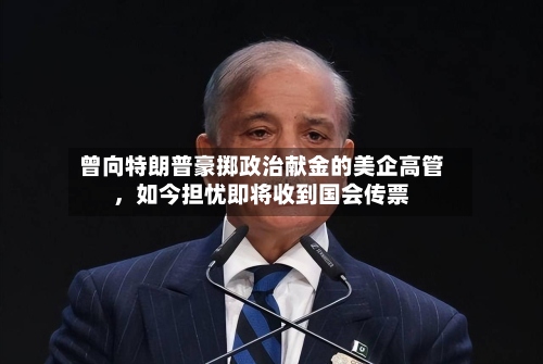 曾向特朗普豪掷政治献金的美企高管	，如今担忧即将收到国会传票-第3张图片