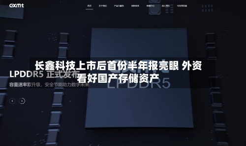长鑫科技上市后首份半年报亮眼 外资看好国产存储资产-第2张图片