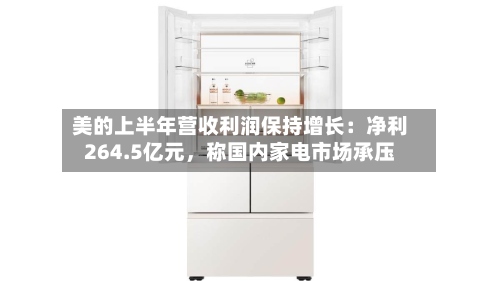 美的上半年营收利润保持增长：净利264.5亿元，称国内家电市场承压-第3张图片