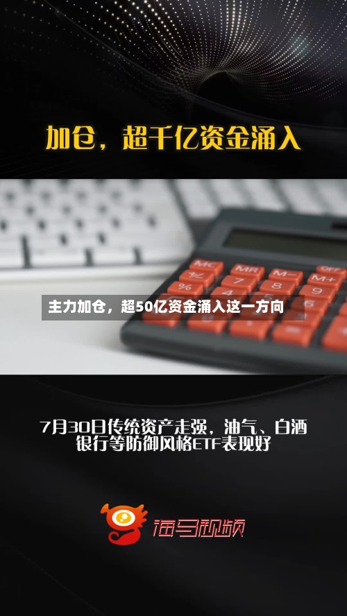 主力加仓，超50亿资金涌入这一方向