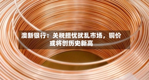 澳新银行：关税担忧扰乱市场	，铜价或将创历史新高-第2张图片